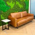 Singlife with AVIVA | Product seen: [Bambri 3-Seater Sofa - Full Leather (Pure-Aniline) - Cat 18 & Glass x Lola Coffee Table – Small]